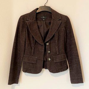 iZ BYER - Women's Blazer, Brown, Size XS